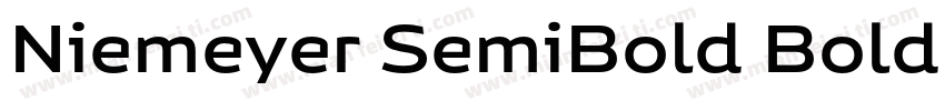 Niemeyer SemiBold Bold字体转换